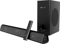 Portronics Pure Sound 106 Wired Subwoofer,HD Sound,BT5.3v 120 W Bluetooth Soundbar (Black, 2.1 Channel)