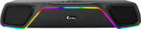 Caidea CSSB100 Jook Upto 16 Hrs Music Time*,Dynamic Drivers, RGB Lights Stereo Speaker 20 W Bluetooth Soundbar (Pebble Black, Stereo Channel)