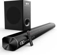 GOBOULT Bassbox X180 with 180W Power, 2.1 Channel, Subwoofer, 3EQ Modes 180 W Bluetooth Soundbar