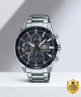 CASIO EQS-940DB-1AVUDF Edifice Black Dial Silver Stainless Steel Band Analog Watch  - For Men