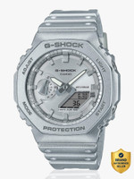 CASIO GA-2100FF-8ADR G-SHOCK Silver Dial Resin Strap Analog-Digital Watch  - For Men