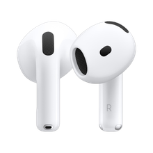 Apple AirPods 4 Wireless Earbuds, Personalised Spatial Audio,Sweat and Water