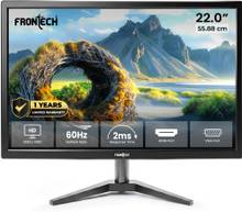Frontech - 55.88 cm (22 inch) HD LED Backlit VA Panel with HDMI, VGA Monitor