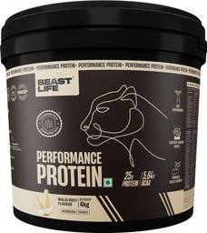 BeastLife Performance Protein Powder | For Muscle Growth | 5.64g BCAA Whey Protein