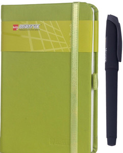 bilt Matrix Matte Black Gel Pen with PUA5 Note Book A5 Notebook Ruled ...