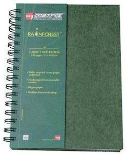 Matrix Ruled Diary bilt Matrix - Rainforest A5 Notebook Single Ruled 240 Pages Price in ...