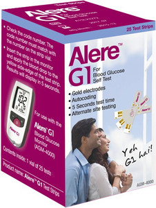 Alere G1 AGM-4000 (Pack of 25) 25 Glucometer Strips Price in India ...