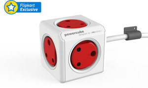 POWERCUBE Adapter Spike Guard with 5 [India Socket] (These is not ...