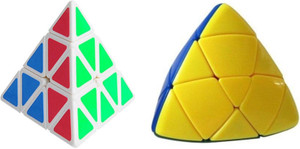 Speoma Triangle & Pyraminx (pyramid shape) cube Combo (2 Pieces ...