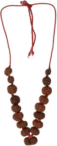 AJ 25 mm Siddha Rudraksha Mala (1-14 Mukhi, Ganesh and Gauri Shankar ...