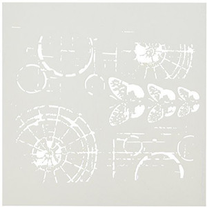 Crafter's Workshop 6x6 Inch 'Mod Spirals' Stencil Template For Mixed Media & Scrapbooking