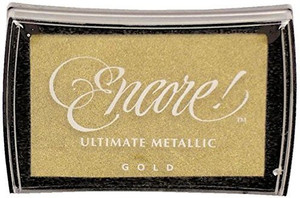 Tsukineko Full Size Encore Ultimate Metallic Pigment Inkpad Gold