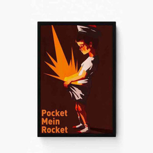 Pocket me rocket painting poster of kid Paper Print - Decorative ...