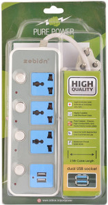 Power Spike Usb zebion Branded USB Spike Guard or Spike Buster 2 meter cable Power ...