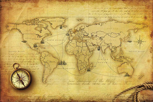 World Map Wall Posters Paper Print - Maps posters in India - Buy art ...