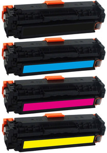 Organizza Ufficio CB540A (2.200 Pagine)/CB541A/CB542A/CB543A (1.400 Pagine) KIT 4 Toner Compatibili Per HP LASERJET CP1210 CP1215-N CP1217 CP1510 CP1514-N CP1518-NI CP1515n CM1312NF-N - Foto 3