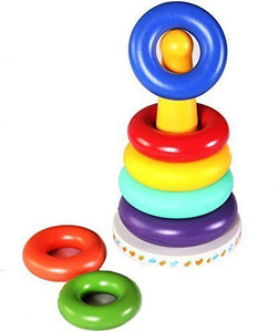 Lilyminiso Rainbow Color Stack And Sing Rings Brilliant Basics Colorful ...