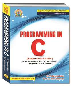 Programming - C: Buy Programming - C by Dr. V. Rameshbabu, Prof M ...