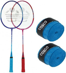 COSCO Combo of Four- Two 'CB 80 Junior' Badminton racket and Two 'Dura ...