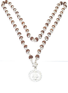 Amman Gold & Diamond LLP God Ayyappa Swamy Pendant with Rudraksha Mala ...