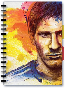 Posterskart Lionel Messi Notebook A5 Ruled A5 Notebook Ruled 200 Pages ...