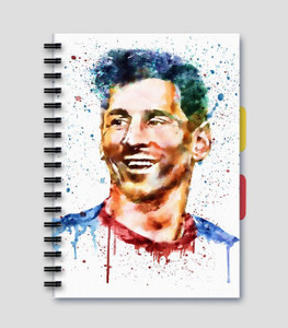 Posterskart Lionel Messi Notebook A5 Ruled A5 Notebook Ruled 200 Pages ...