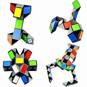Genrc 3D Magic Ruler Puzzle Snake/Scorpion 24/36/48/72 Twist Cube Toys ...