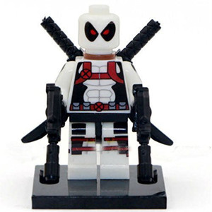 Genrc New White Deadpool Minifigure Super Hero Building Block Toy 1Pc ...