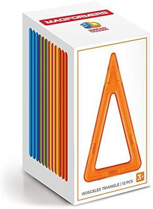 Magformers Isosceles Triangle (12 Piece) Set Magnetic Building Blocks ...