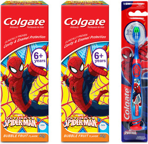 Spider Man Colgate Colgate Kids Spiderman Toothpaste (6+ years), Bubble Fruit fc Price in ...