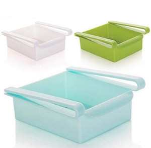 KITCHENGRAM Plastic Mini fridge storage rack shelves Storage Basket ...