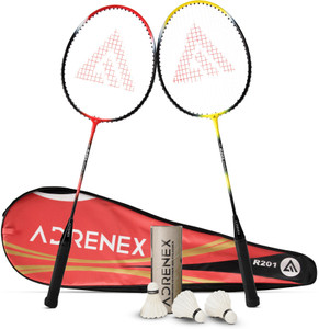 Adrenex by Flipkart R201 Combo - 2 Racquet with Shuttle Badminton Kit ...