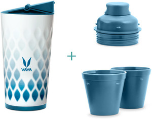 Vaya Drynk Ice Crystal Thermosteel Water Bottle with Sipper & Gulper ...