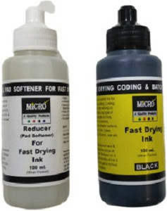 Batch Tag Ink Micro Fast Drying Batch Marking Ink with a Blank Stamp Pad Stamp Pad ...