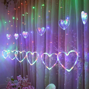 A To Z Traders 138 LEDs 0.94 m Multicolor Flickering Heart Rice Lights ...