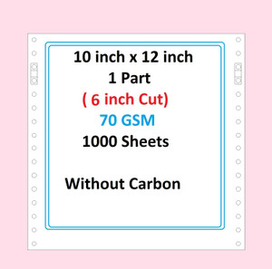 Flipkart.com | Meghraj Dot Matrix Printer Paper Continuous 10x12x1=6 ...