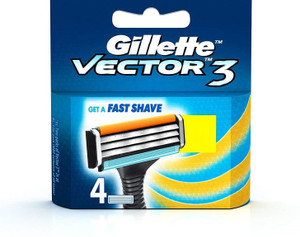 Gillette Vector 3 Cartridge (4 Blades) - Price in India, Buy Gillette ...