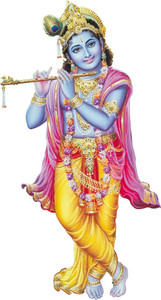 god & god's 62 cm Modern Art Murli Krishna 239 Self Adhesive Sticker ...