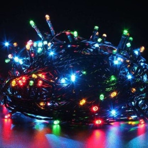 ESP 100 LEDs 2.54 m Multicolor Steady Bulb Rice Lights Price in India ...