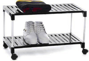 Dhani Creations 2 Shelves,Organiser Foldable Shoe Racks with Wheel for ...