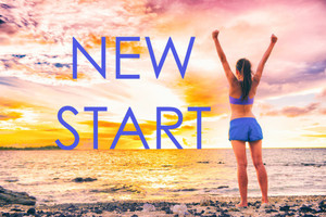 KD new start Sticker Poster|Motivational Paper Print - Quotes ...