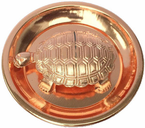 Shiv Turtle Shiv Omkar Copper Metal Feng Shui Vastu Turtle Tortoise Plate Set,(4 ...