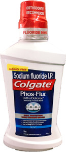 Colgate Phos.Flur Ortho Defense, Active Fluoride Rinse, Sodium fluoride ...