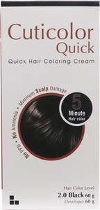 Cuticolor Quick 2.0 Black - 5 Minute Hair Color 120gm , Black - Price ...