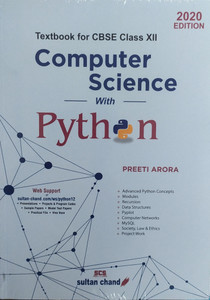 Computer Science With Python For Class-12 By Preeti Arora CBSE For 2020 ...