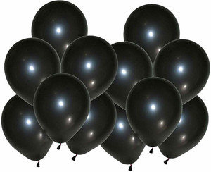 Flipkart.com | ACOME Solid HD Metallic Black Color Balloons for Party ...