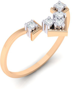 Diamtrendz Jewels R-RG-47 18kt Diamond Rose Gold ring Price in India ...