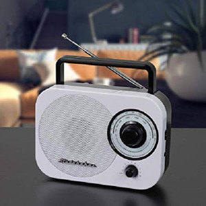 Studebaker AM/FM Radio Retro Classic SB-2000 White/Black Portable AM/FM ...
