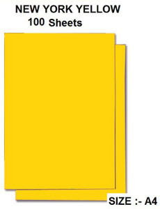 Yellow Rectangular A4 Size Flipkart.com | CVANU NEW YORK YELLOWA4size100 Unruled A4 120 gsm A4 ...