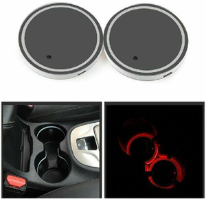 OnWheel Universal Car LED Coaster without Logo Cup Holder 7 Colors ...
